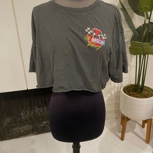 Nascar Women's Charcoal Crop Top